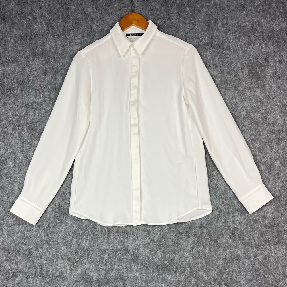 Tiffany & Co. Wardrobe Elegant White Dress Shirt Size 6
